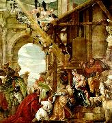 Paolo  Veronese adoration of the magi oil painting artist
